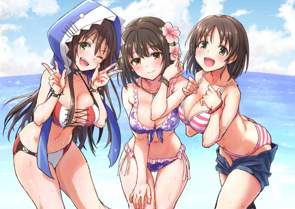 [Hoshicha] WFD Mizugi Ecchi Matome | WFD 수영복 섹스 모음 (THE IDOLM@STER CINDERELLA GIRLS) [Korean] - Page 1