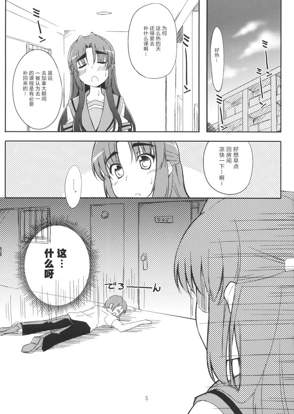 (C76) [Piñata Party (Nagami Yuu)] Over Flow Virus (The Melancholy of Haruhi Suzumiya) [Chinese] [零食汉化] - Page 5