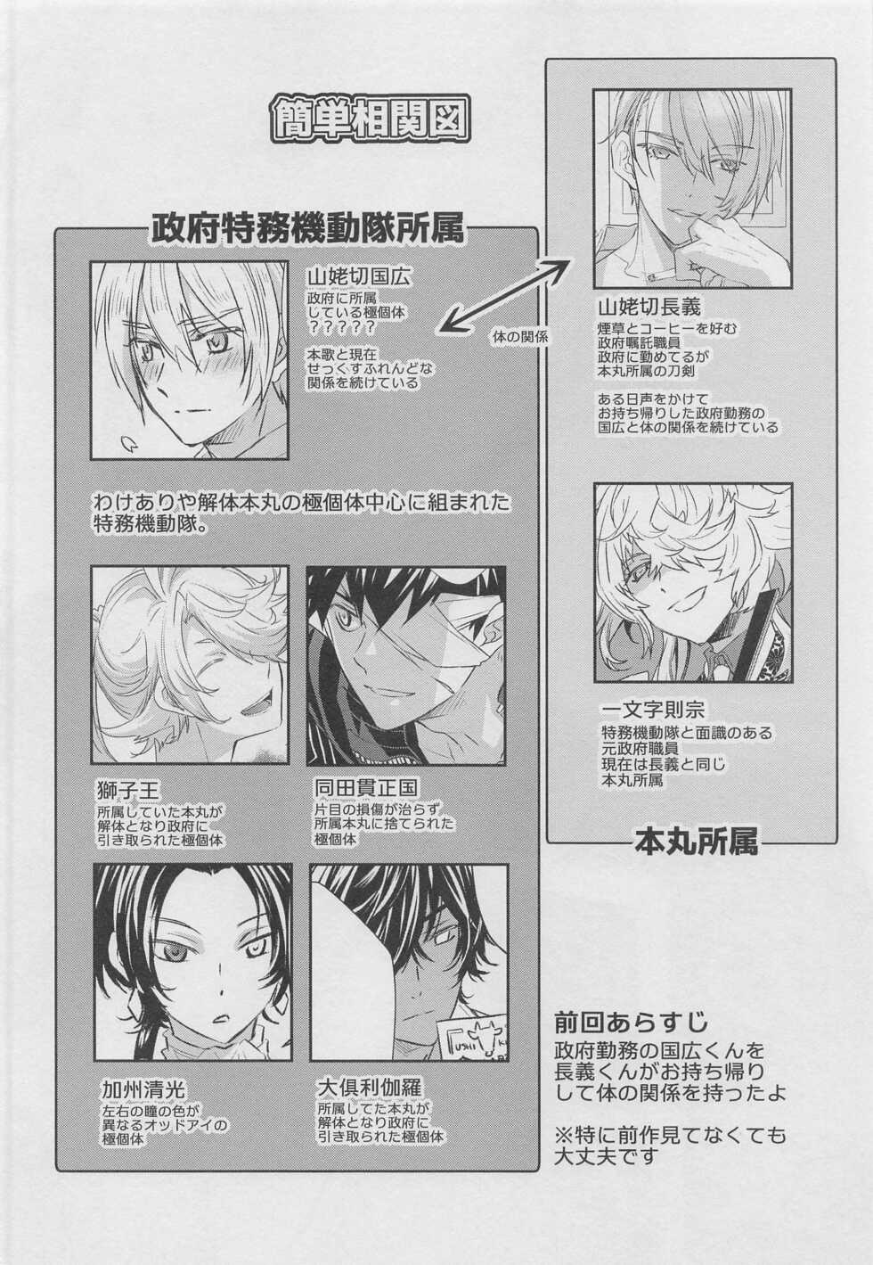 (Kogane Utsusu wa Ruri no Naka 3) [PINK POWER (Mikuni)] Otomari no Sono Ato (Touken Ranbu) - Page 3
