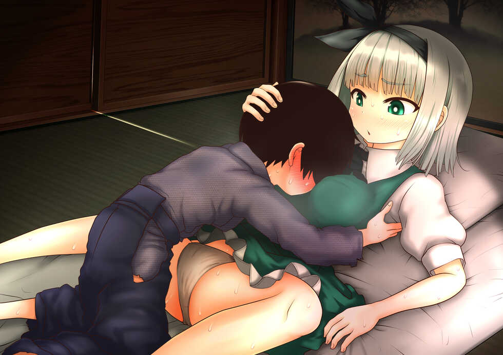 [Katou Fuguo] Keiko de Ippon totta Gohoubi ni Dakko shite agetara Tsuitsui Nagare de Fudeoroshi made shite agechau Youmu-chan (Touhou Project) - Page 32