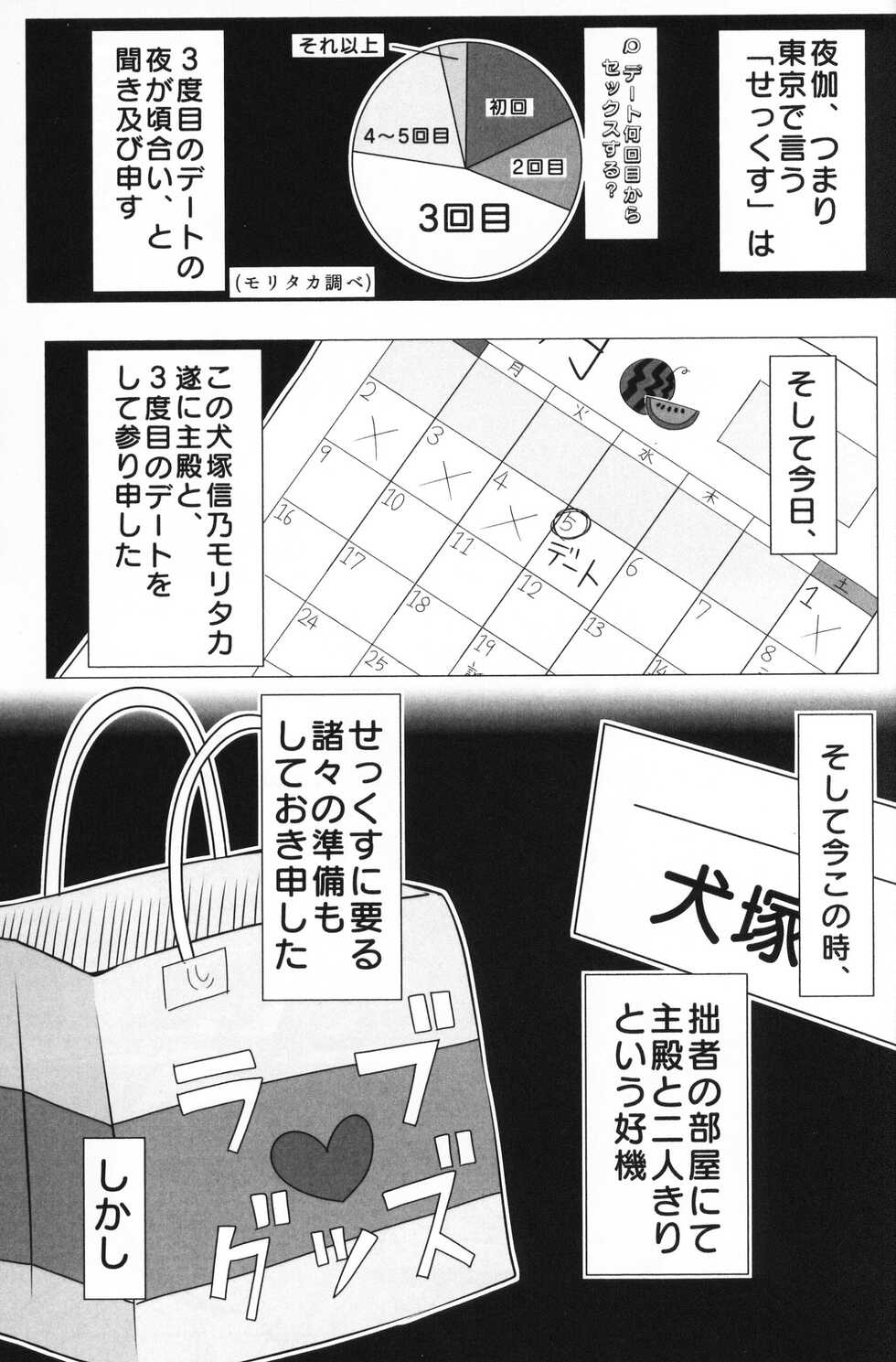 (Kemoket 9.5) [Moroha no Kyuuri (Morosue)] "Hajimete" wa Date 3-kaime no Yoru ni (Tokyo Afterschool Summoners) - Page 2