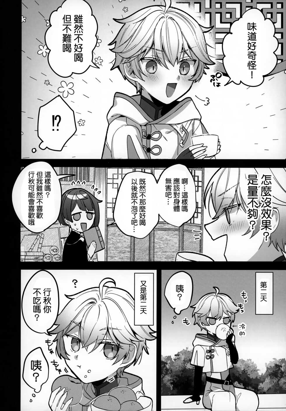 (Chojin no Eichi 2022) [Kuensan1350 (Kusothumu)] Potion Study Shippaidan (Genshin Impact) [Chinese] [补丁布丁的行云流水汉化组] - Page 8