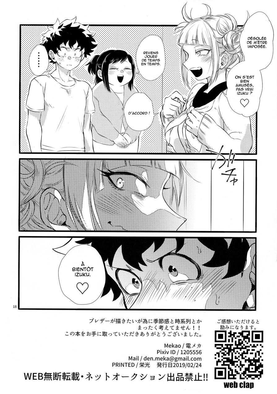 (Douyara Deban no Youda! 16) [Mekao (Den Meka)] Toga-chan to Deku-kun (Boku no Hero Academia) [French] [Kaneki] - Page 17