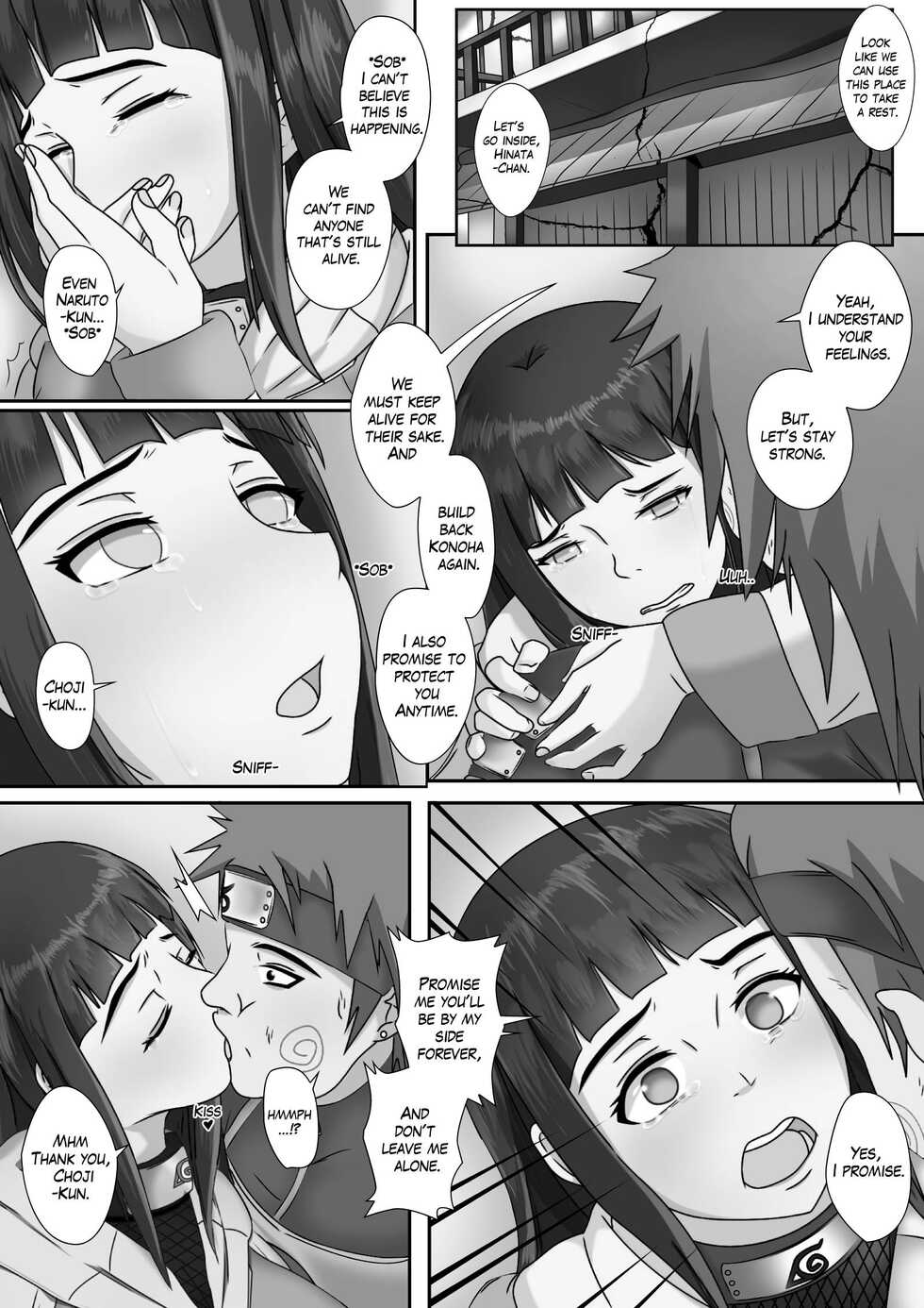 [Naraku No Nimotsu] Hinata x Choji Mating life after konoha gets destroyed (Naruto Shippuden) [English] - Page 4