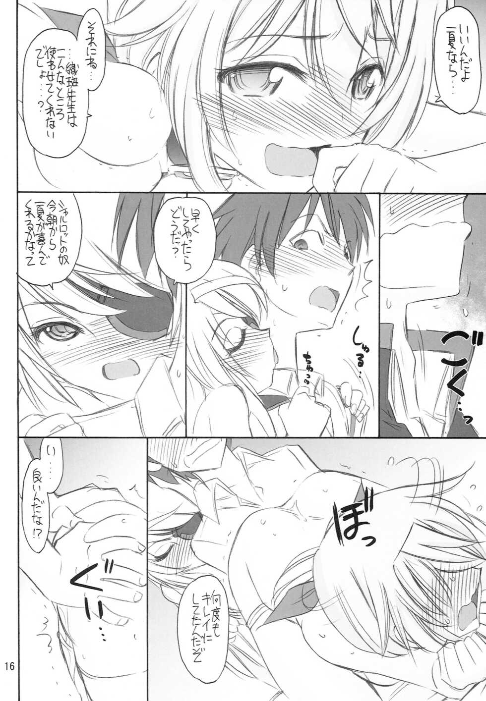 (C81) [EINSATZ GRUPPE (Charlie Nishinaka)] BLACK & WHITE (IS <Infinite Stratos>) - Page 17