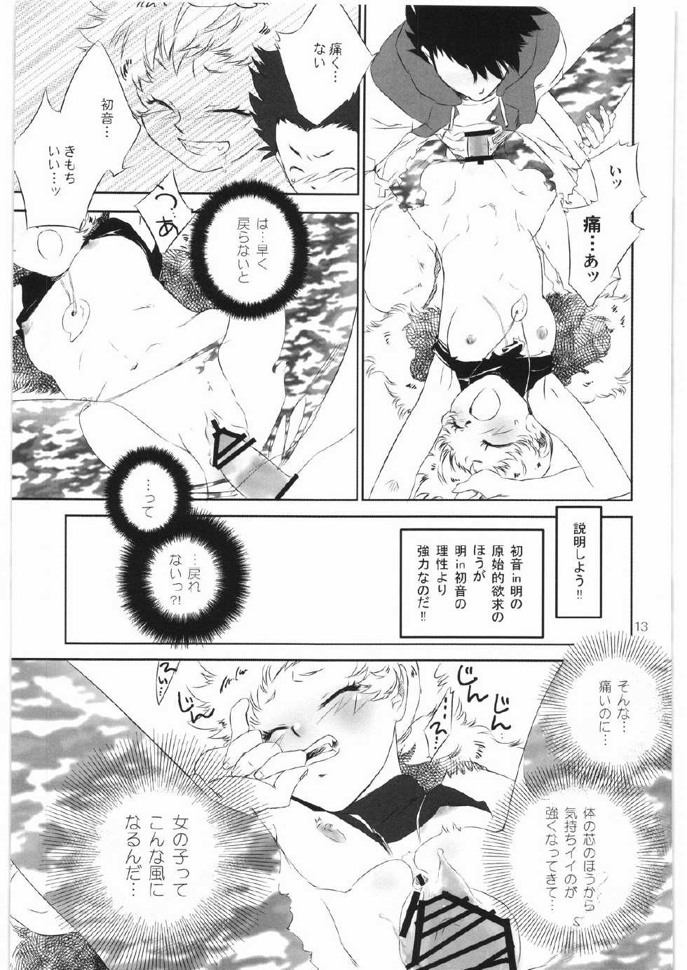 [BAKA to HASA me (Tsukai You)] Gaman Dekinai! ~Kedamono no Hou no Hatsune-san no Hon~ (Zettai Karen Children) - Page 12