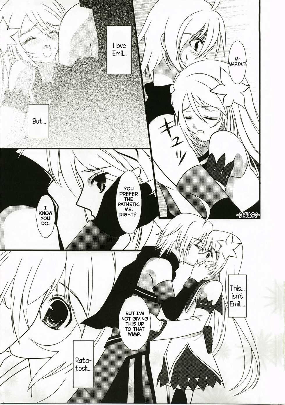 (C74) [PISCES (Hidaka Ryou, Hinase Kazusa)] Kimi ha kimi dayo (Tales of Symphonia) [English] - Page 6