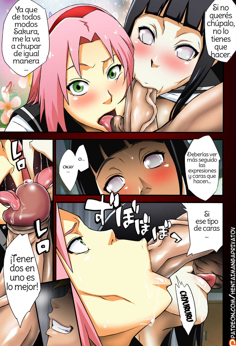 (C87) [Karakishi Youhei-dan Shinga (Sahara Wataru, Sentarou] Haouju 2 (Naruto) [Spanish] [Amaterasu] [Colorized] [Decensored] [Incomplete] - Page 6