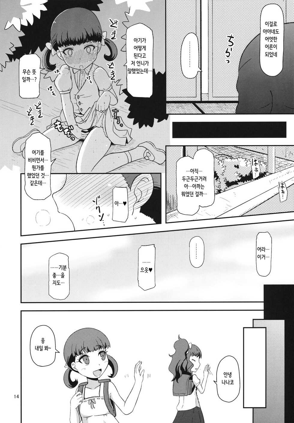 (C83) [HellDevice (nalvas)] Oyomesan no Narikata | 신부가 되는 법 (Persona 4) [Korean] - Page 13
