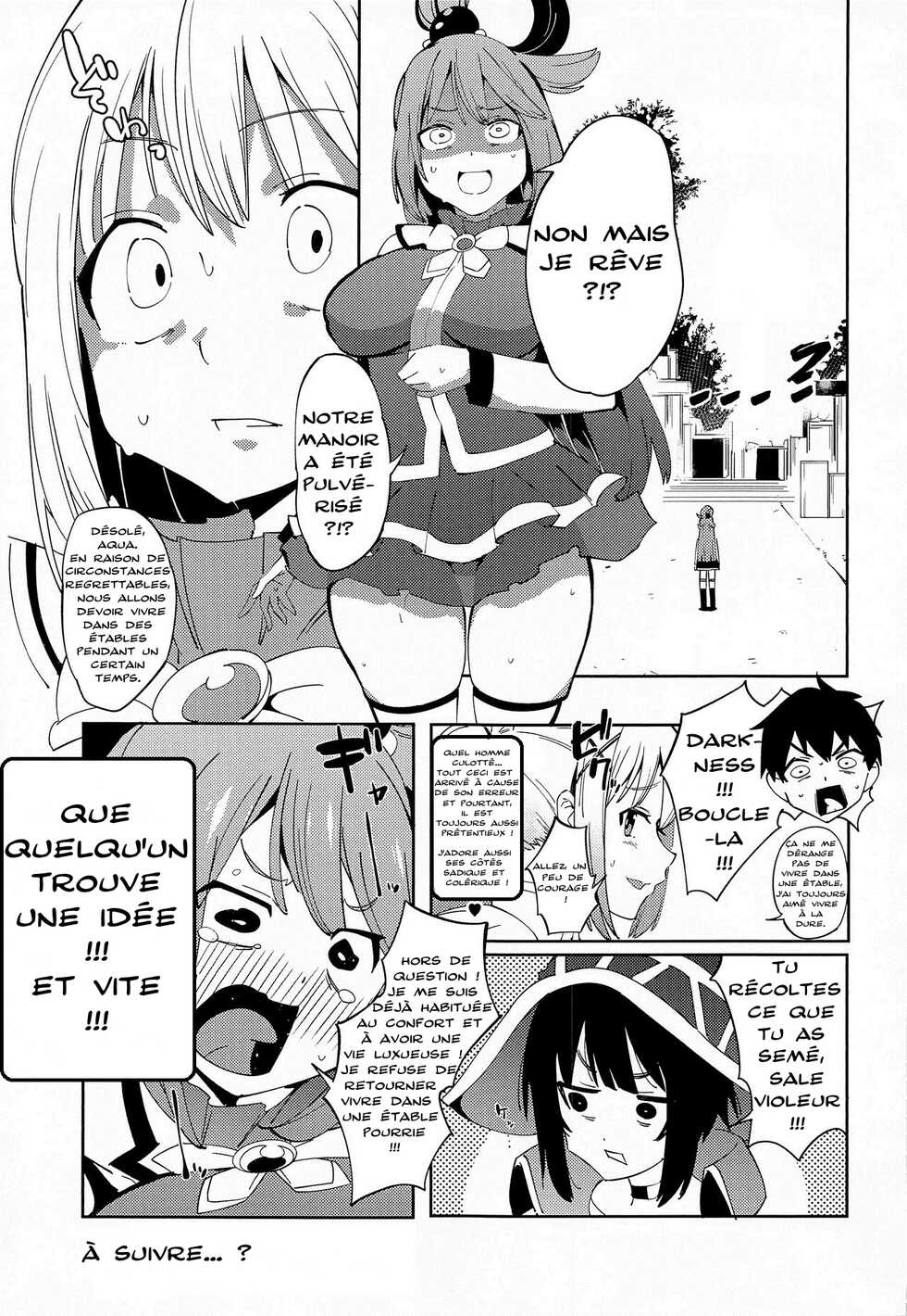 (C99) [Rakuen Tiramisu (Cobo)] Kono Subarashii Biyaku de Kimeseku o! 2 (Kono Subarashii Sekai ni Syukufuku o!) [French] - Page 26