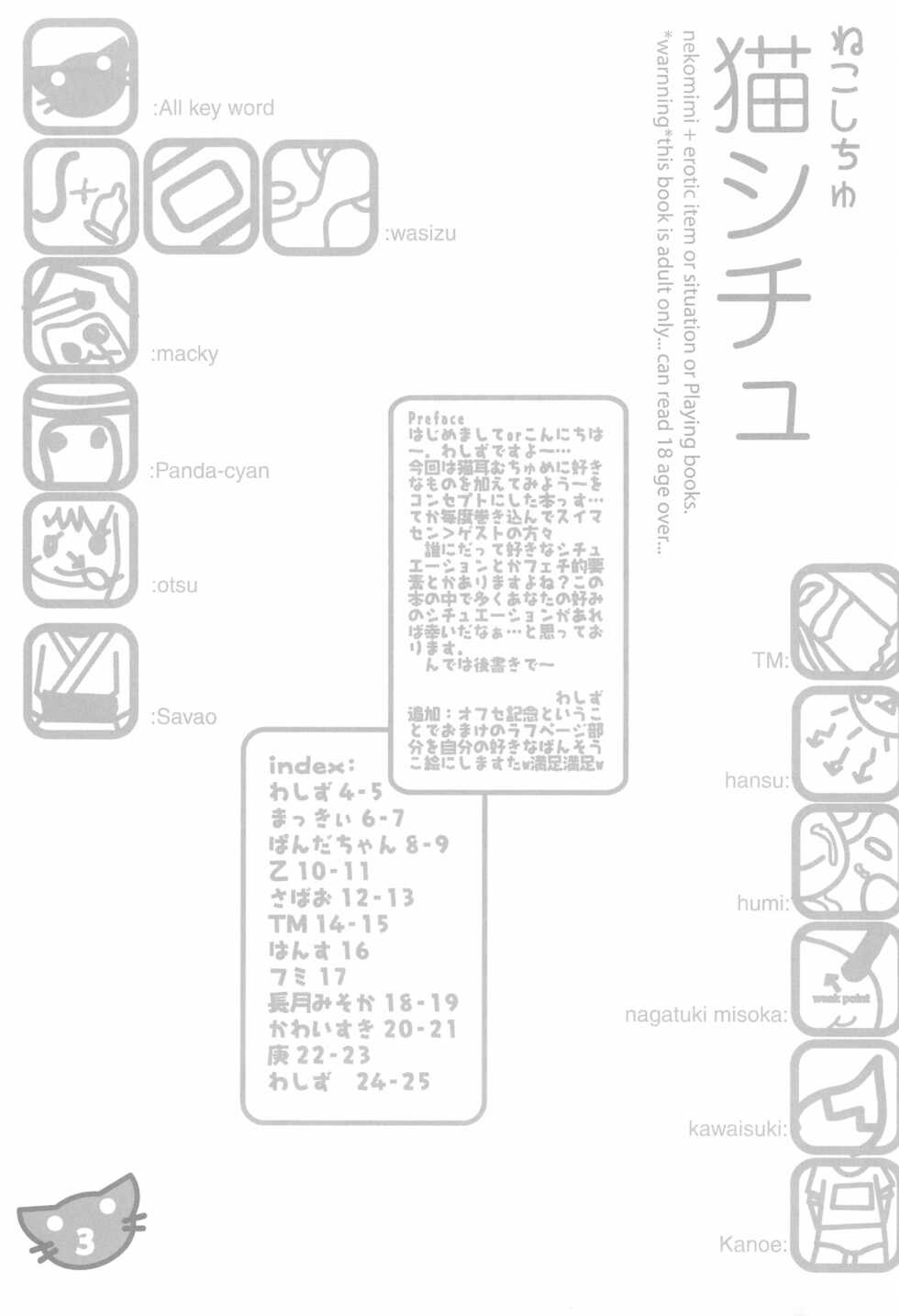(Mimiket 11) [Mimiya (Various)] Neko Situ Plus α - Page 5