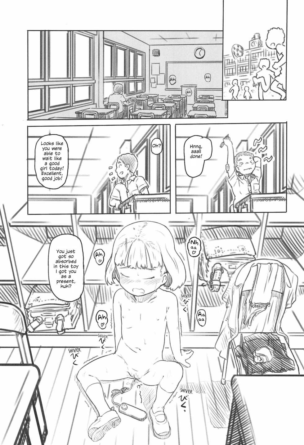 [Kuromahou Kenkyuujo (Nukaji)] Chishou no Ko o Onaho ni Suru 1-3 | Using A Retarded Little Girl As A Cocksleeve 1-3 [English] - Page 18