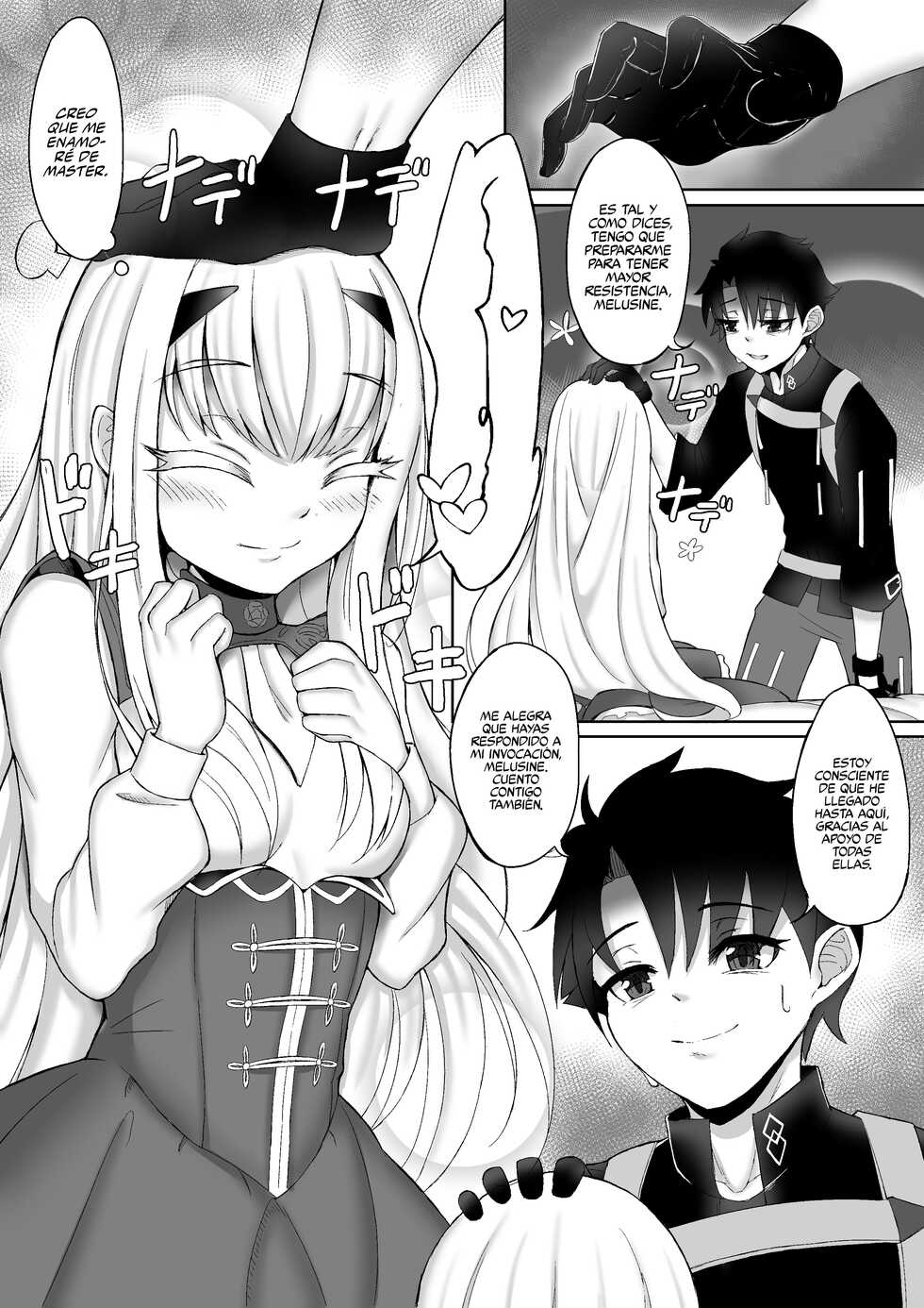 [A-icu (Reon.Hikiu)] FujiMelu Maryoku Kyoukyuu Love One Another (Fate/Grand Order) [Spanish] [Rakuen Translations] - Page 5