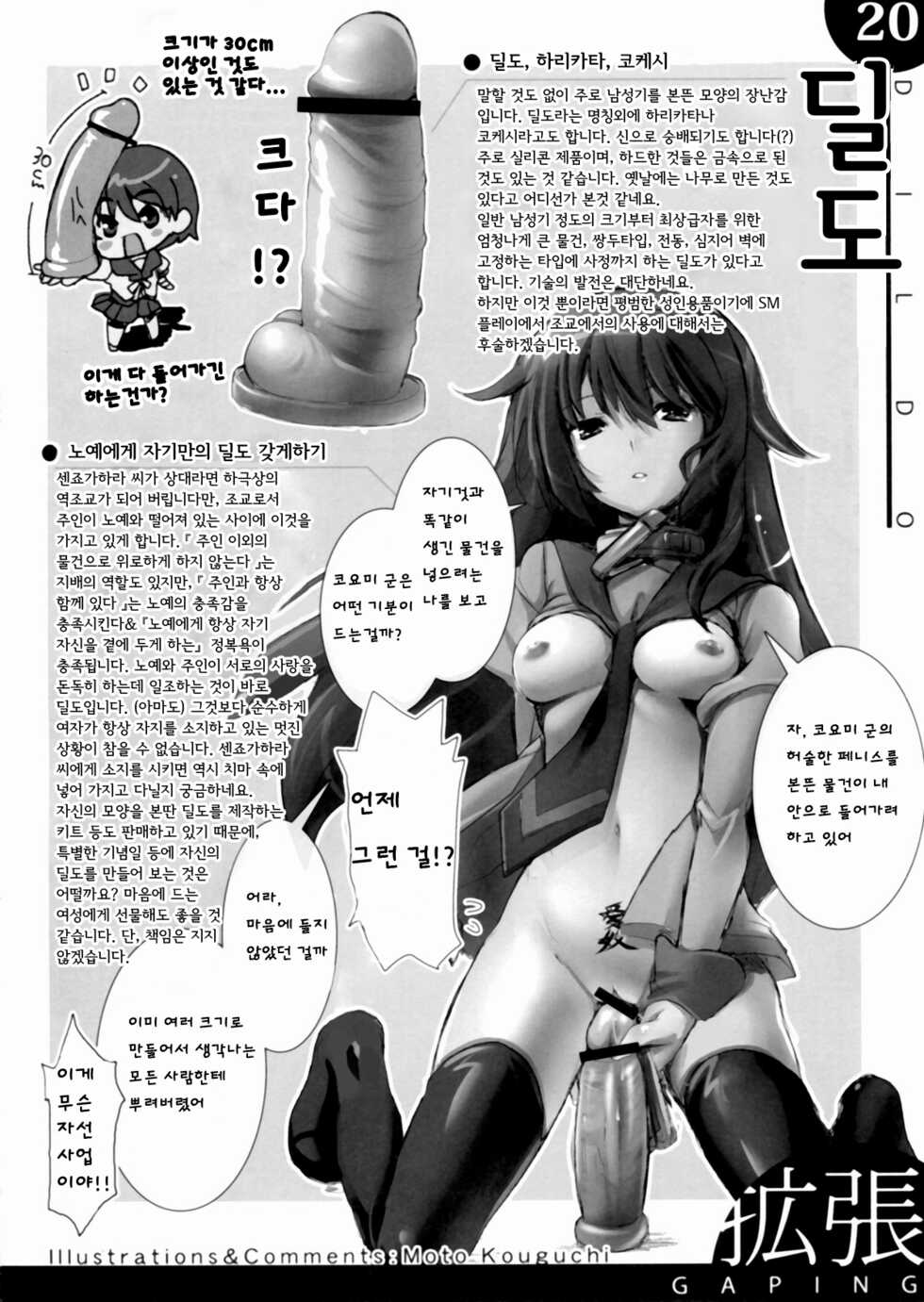 (C77) [SPT (Kakenasi, Kouguchi Moto, SHUKO)] Kigu no Hon [Korean] [Incomplete] - Page 21