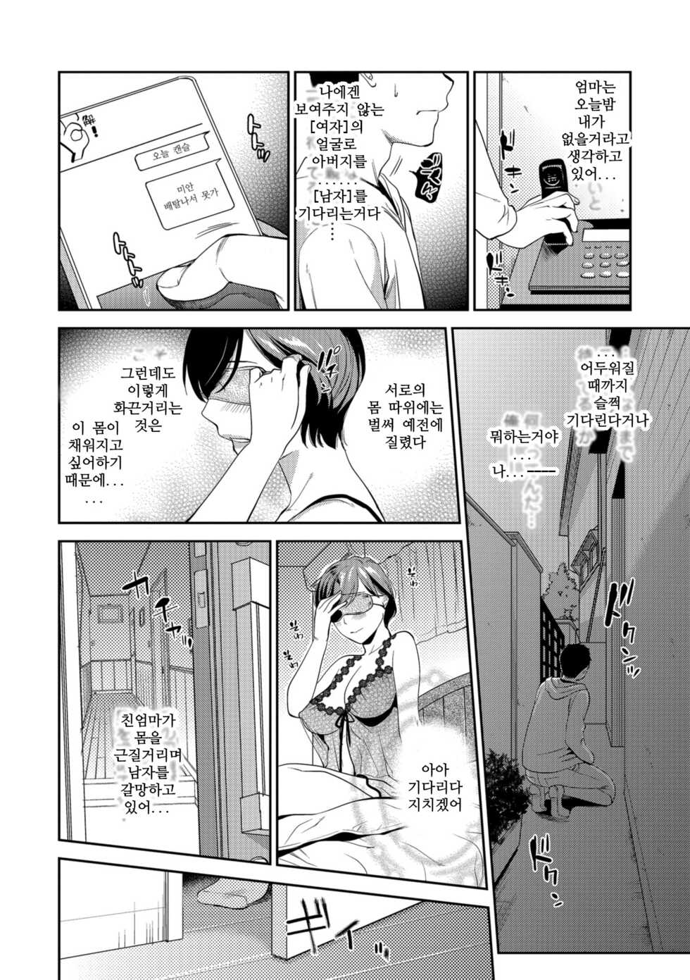 [Ohsaka Minami] Mekakushi Inbo (Kogare Tsuma, Haha Ijiri) [Korean] [Digital] - Page 7