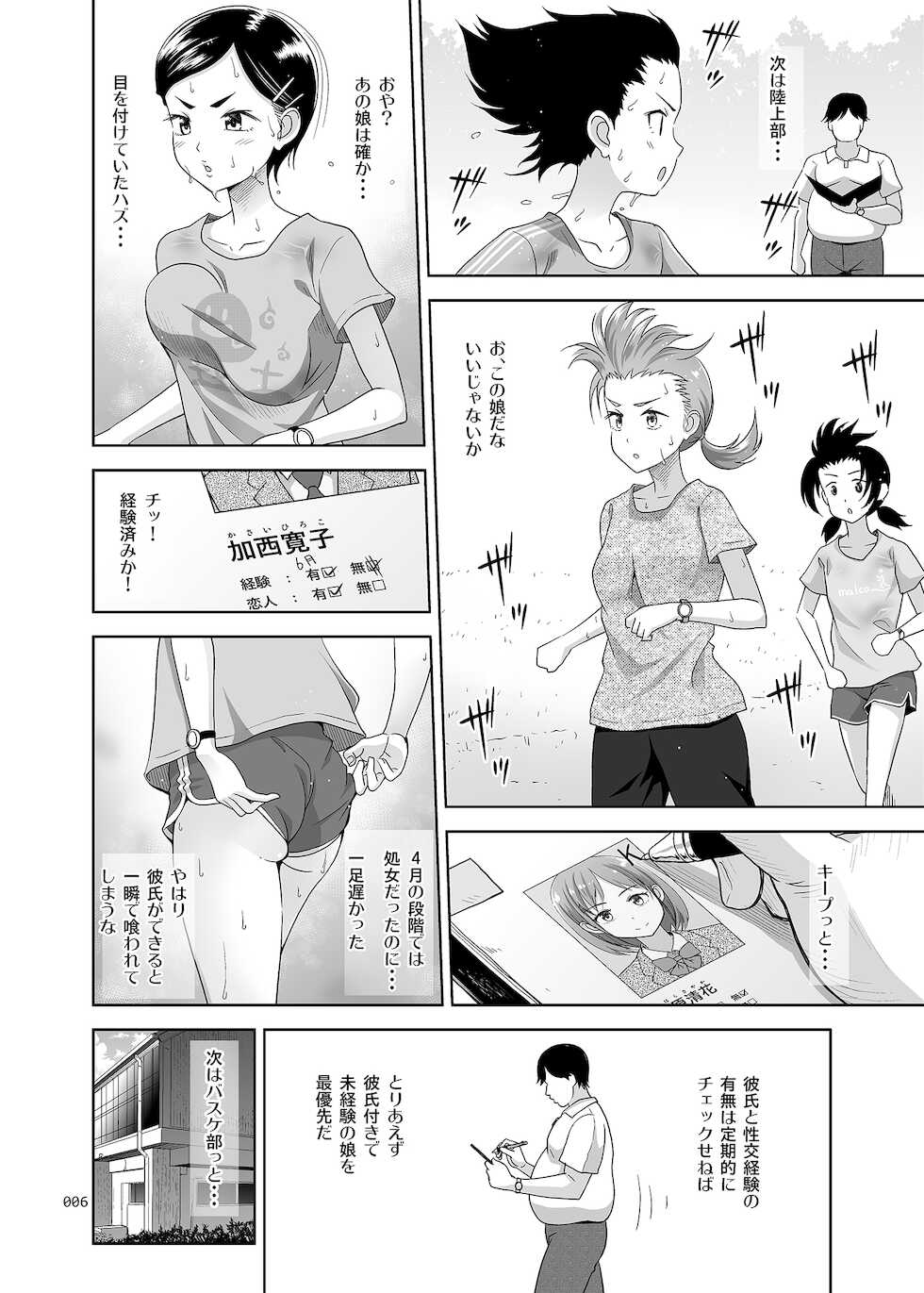 [antyuumosaku (malcorond)] Seishidouin no Oshigoto 3 Mushiatsui Taiiku Souko de Iron na Renshuu o Shitemitara Asedaku ni Natta [Decensored] [Digital] - Page 5