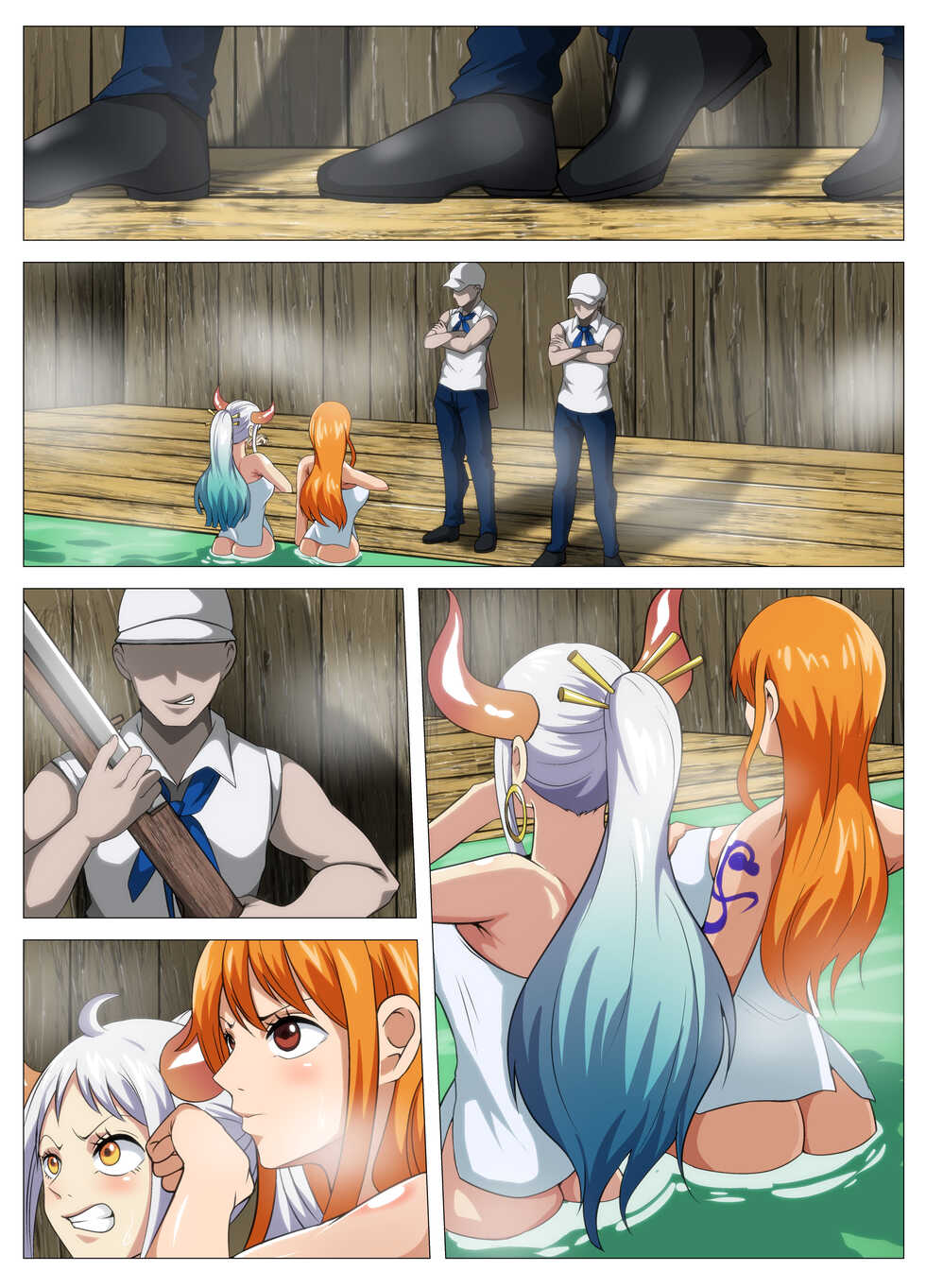 [Q Doujin] Bakunyuu Kaizoku no Yukemuri Ecchi (One Piece) - Page 19