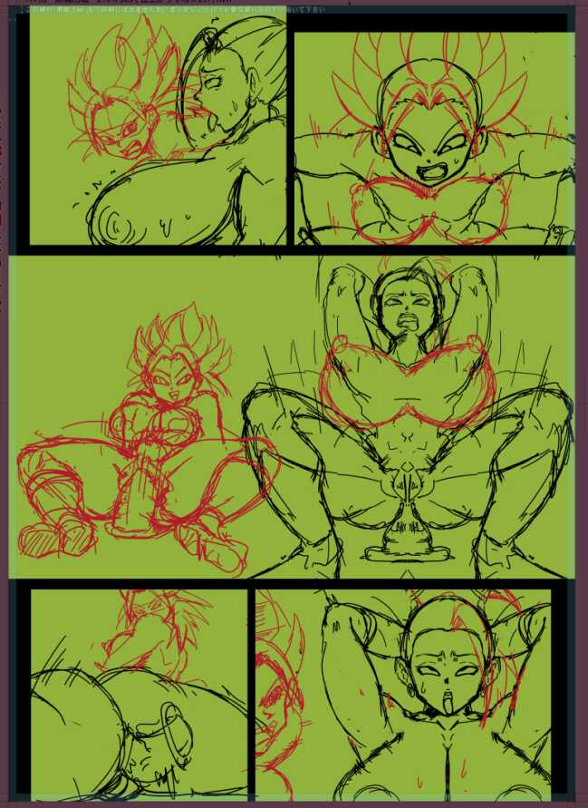 [Yuzuponz (Rikka Kai)] Goten and Trunks Vs Android 18,Kale,Caulifla and Bulma Round 2 [Sample] - Page 8