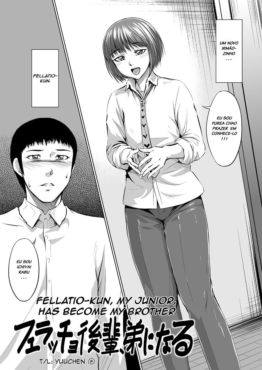 [Zenra QQ] Fellatio Kouhai, Otouto ni naru | Fellatio-kun, My Junior, Has Become My Brother [Portuguese-BR] - Page 3