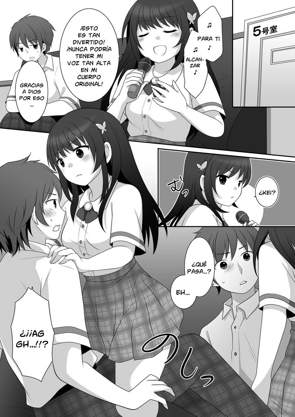 [TSF Mousou Chikusekijo (Kuratsuka Riko)] Joshi ni Hyoui shita Ore to Date shiyo! | ¡Poseí a una chica, así que tengamos una cita! [Spanish] - Page 12