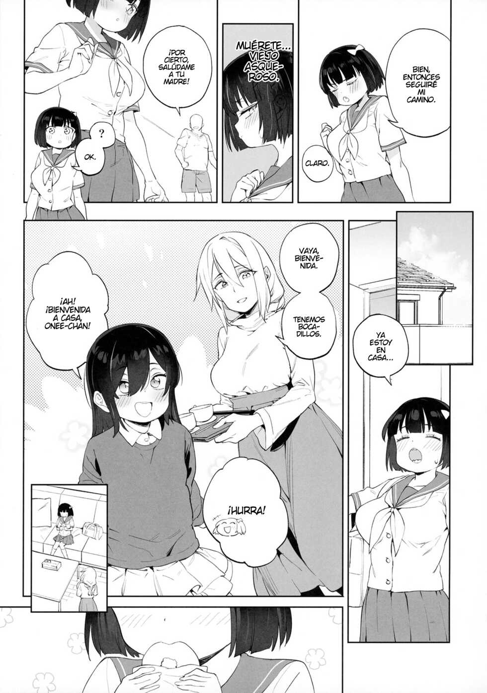 [Meshikutteneru. (Atage)] Chinpo no Dekasa de shika Otoko no Kachi ga Wakaranaku Natta "Onnanoko" [Spanish] [elmodela8] - Page 6