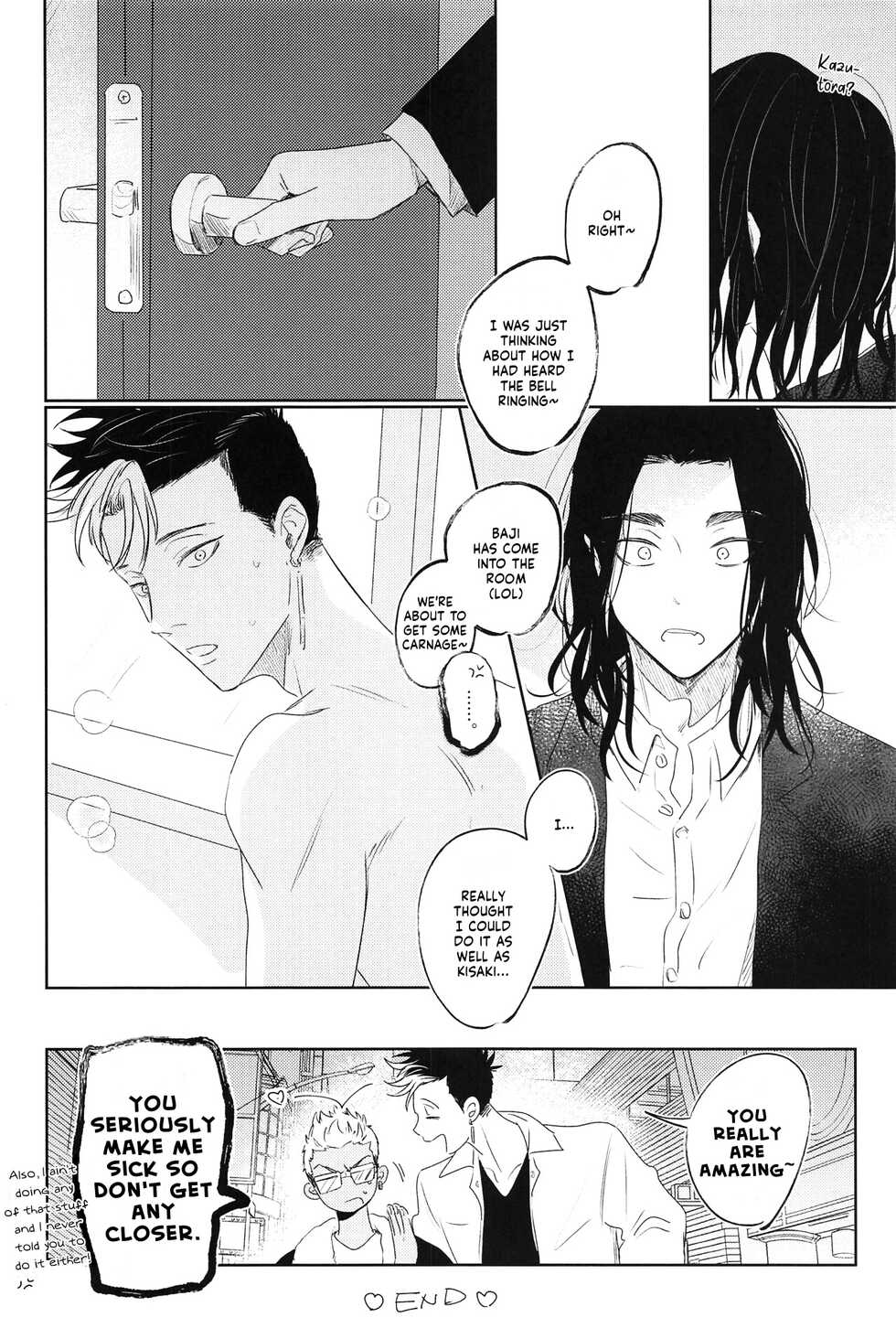 (Tokyo Revive 2) [Itsumo Tokokara (Jirou)] Kiken na Tora no Shitsukekata (Tokyo Revengers) [English] [Nanashi Translations] - Page 29