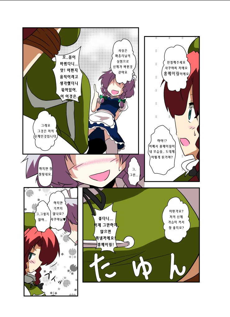 [Ameshoo (Mikaduki Neko)] Touhou TS Monogatari ~Sakuya hen~ | 동방 TS 이야기 ~사쿠야편~ (Touhou Project) [Korean] [Digital] - Page 12