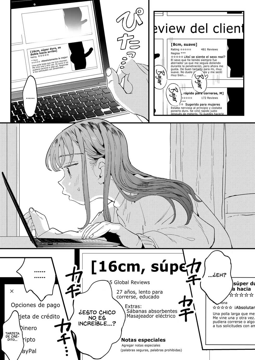 [Denbu Momo] ●●●r Chinko o Tanomitai Onee-san｜La Chica que quiere Ordenar a través de Uber Dicks  [Spanish] [NekoCreme] [Digital] - Page 12