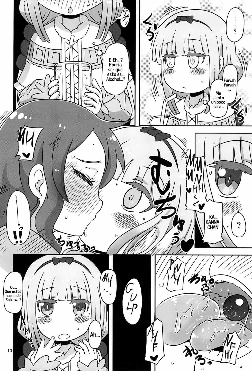 (COMIC1☆11) [HellDevice (nalvas)] Dragonic Lolita Bomb! (Kobayashi-san-chi no Maidragon) [Spanish] [Traducciones Jaguarlo] - Page 9