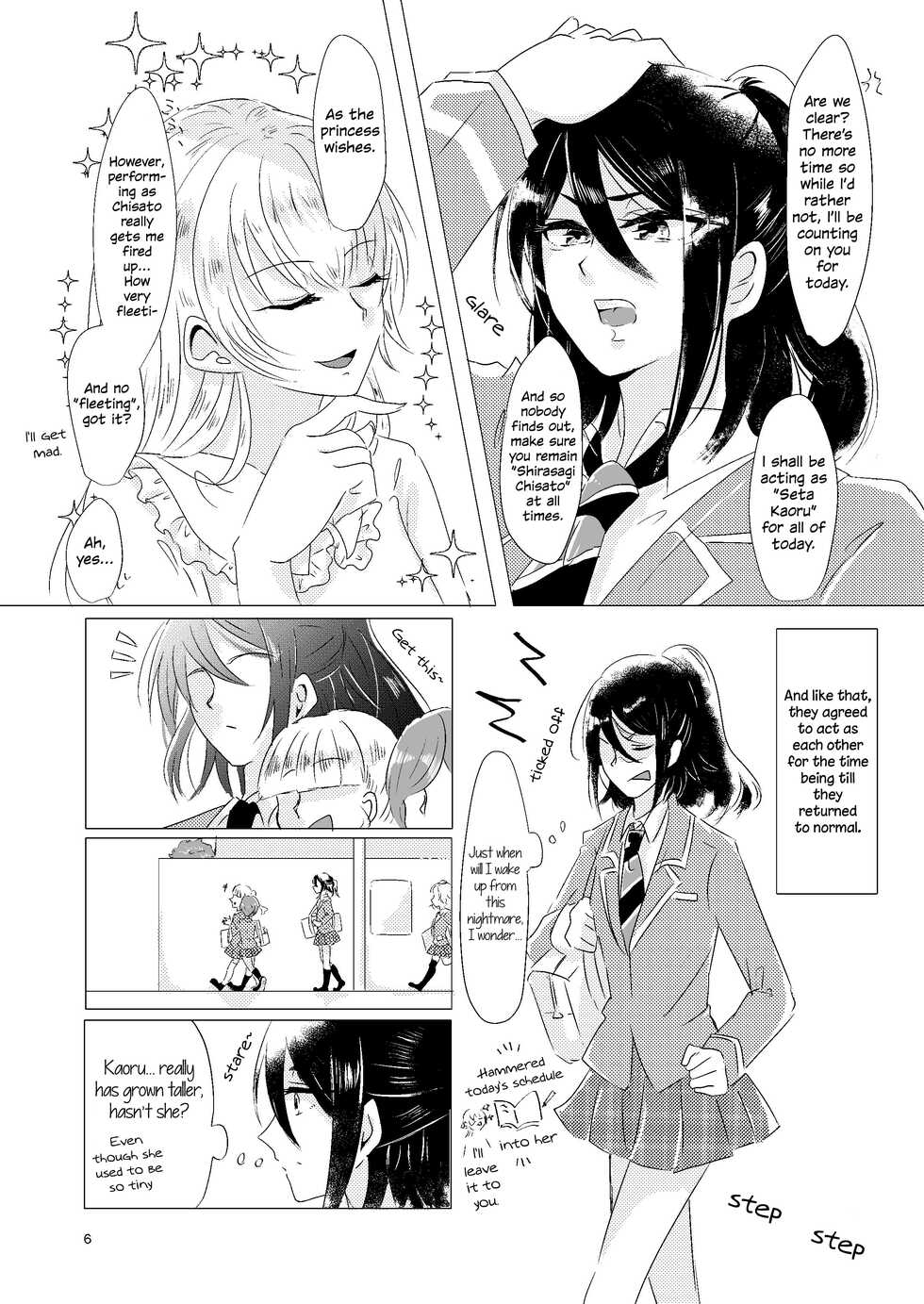(BanG Dreamer's Party! 4th STAGE) [Minudorikan (Minu)] Watashi ga Chisato de Watashi ga Kaoru de. | I'm Chisato. And I'm Kaoru. (BanG Dream!) [English] {WSDHANS} - Page 5