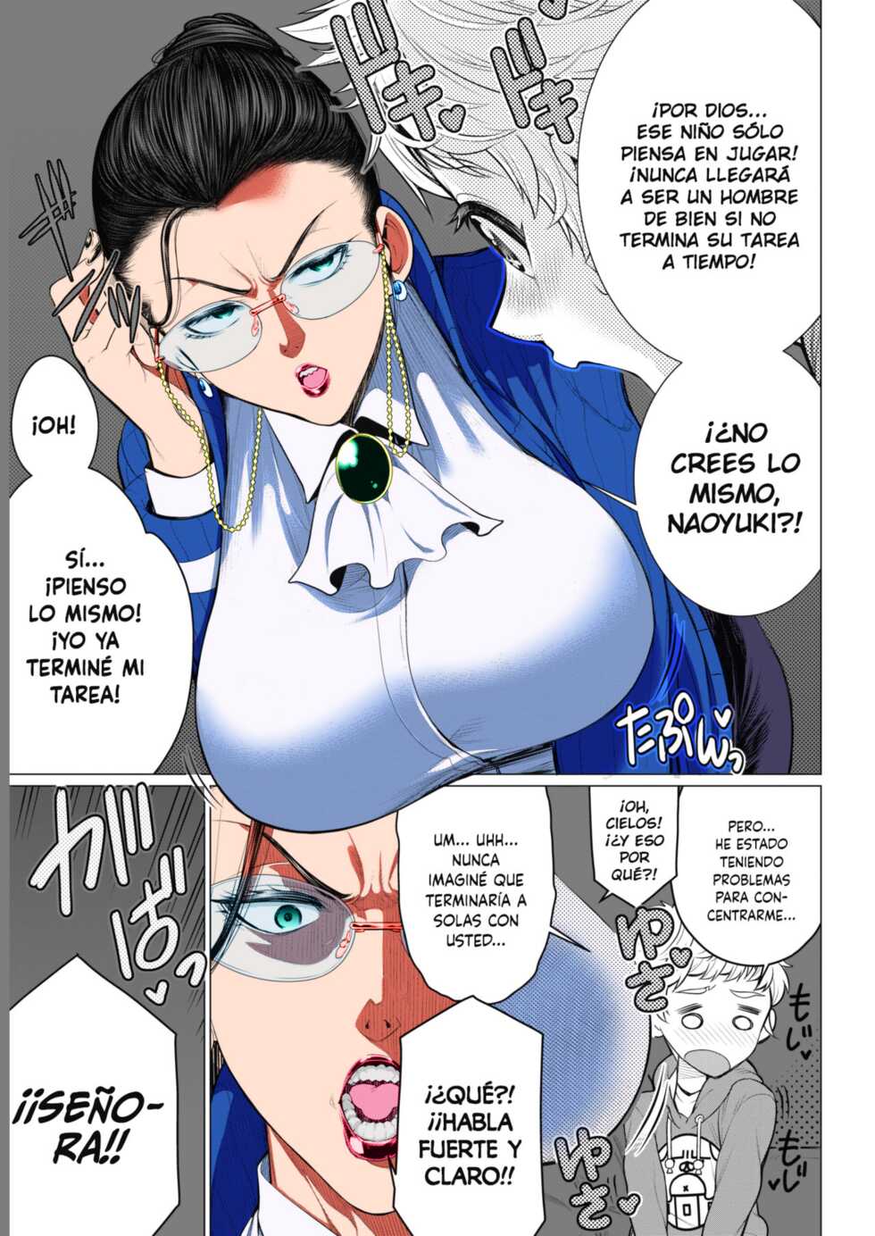 [Minamida Usuke] Dokidoki Kyouiku Mama | El Corazón Palpitante de una Madre Controladora (COMIC HOTMiLK Koime Vol. 17) [Spanish]  [Colorized][Shirosaki Scans] [Digital] - Page 3