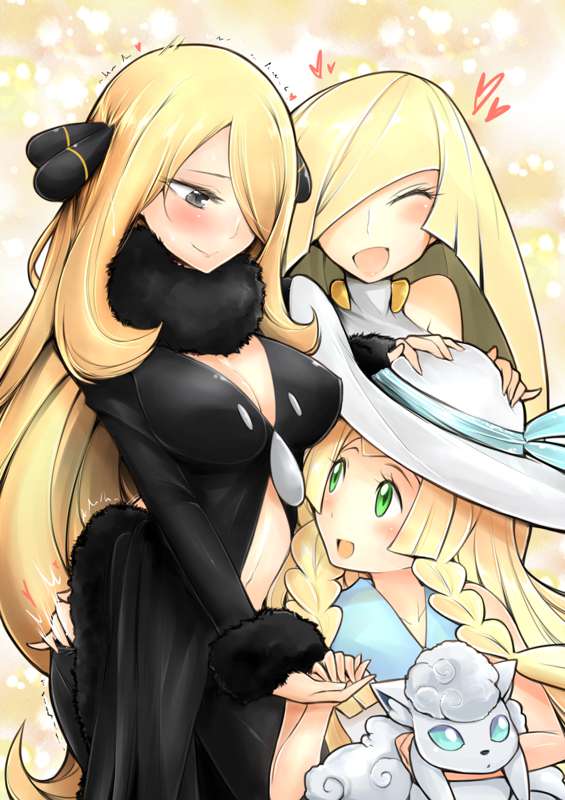 [YuriWhale] Lusamine X Cynthia Short Doujin (Pokémon) - Page 1