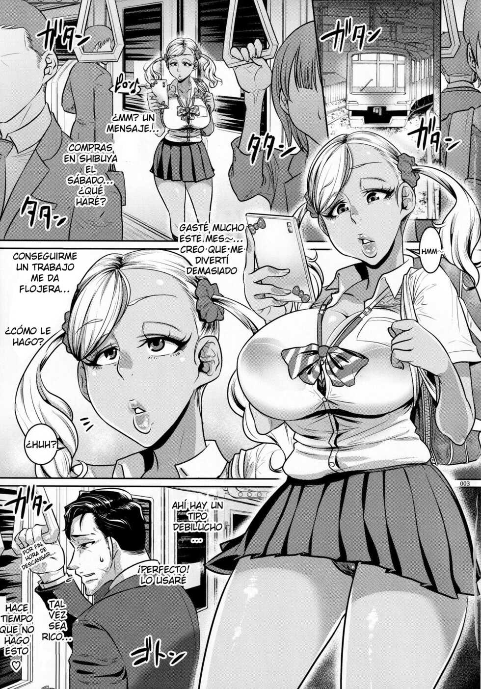 [Hachimidosan (Toge Toge)] Yonaoshi Oji-san VS Chikan Enzai Kuro Gal JK [SPANISH] [DESCAVELLADOHEN] - Page 2