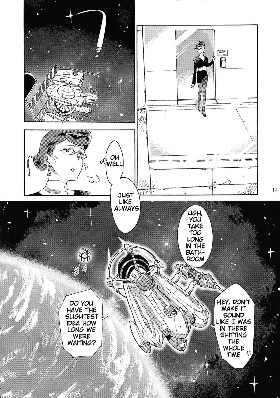 (C94) [Buchimake Matsuri (Mizubuchi Maki)] Satellite Serenade (Space☆Dandy) [English] [GangWeedTranslations] - Page 13