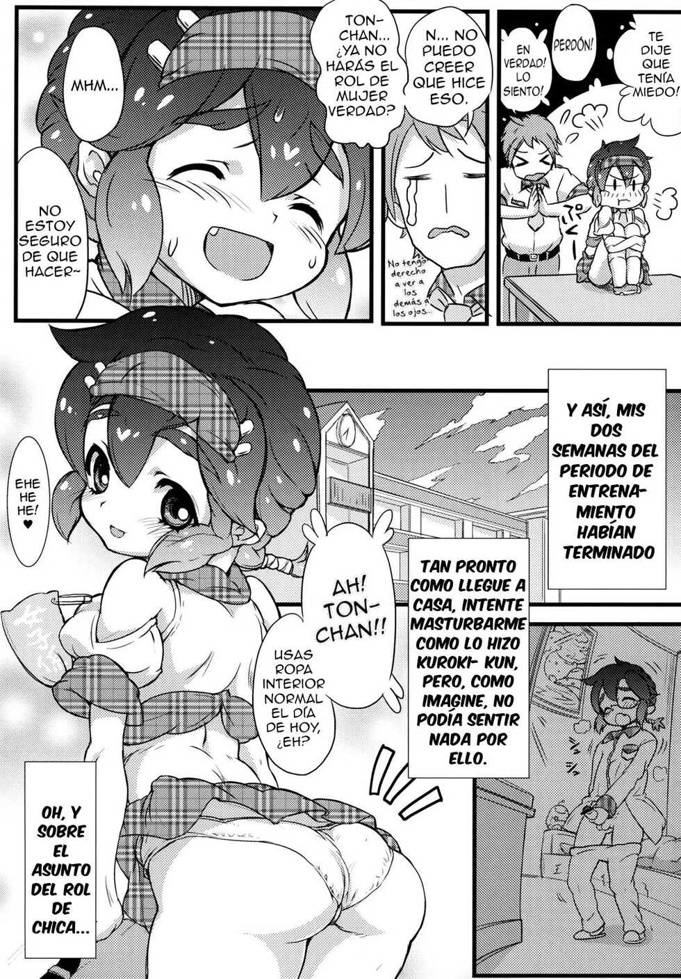 (Futaket 8) [Yayoi Fantasy Zone (Obata Yayoi)] Danshi-kou no Josou Onapet Don-chan, Ganbaru! [Spanish] [Delnero] - Page 22