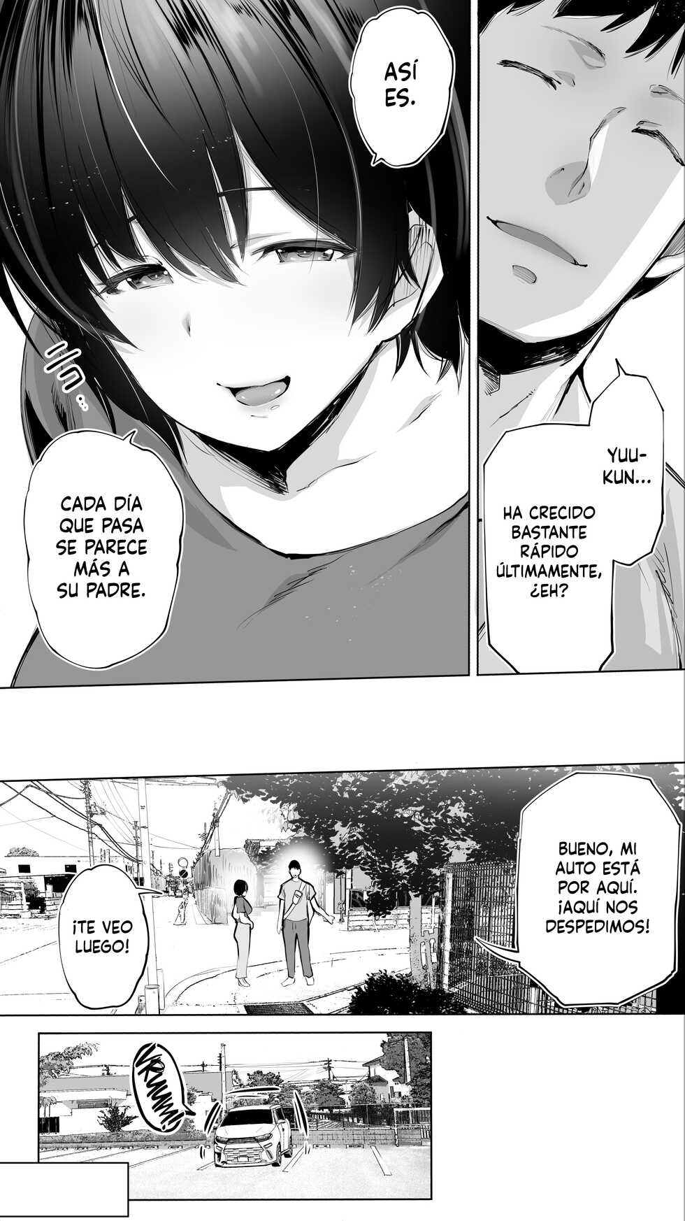 [STUDIO HUAN (Raidon)] Jimoto no Hame Tomo. "Senpai no Hitozuma S" | La Amiga Sexual de mi Ciudad Natal. "El Caso de la Senpai Casada S" [Spanish] [HentaIsLife Scans] - Page 7
