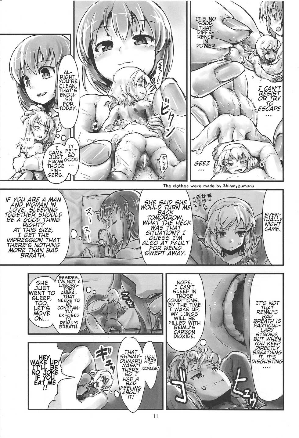 (C87) [106m (Various)] Omae ga Chiisaku Naare! | You guys, get smaller! (Touhou Project) [English] - Page 12