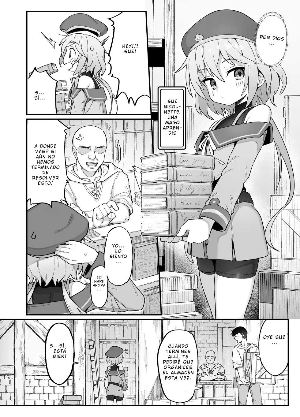 [Dagashiya (Wagashi)] Kakyuu Majutsushi, Inmon ni Somaru | Una Humilde Hechicera, Ensuciada Por La Perversidad. [Spanish] [Digital] - Page 3