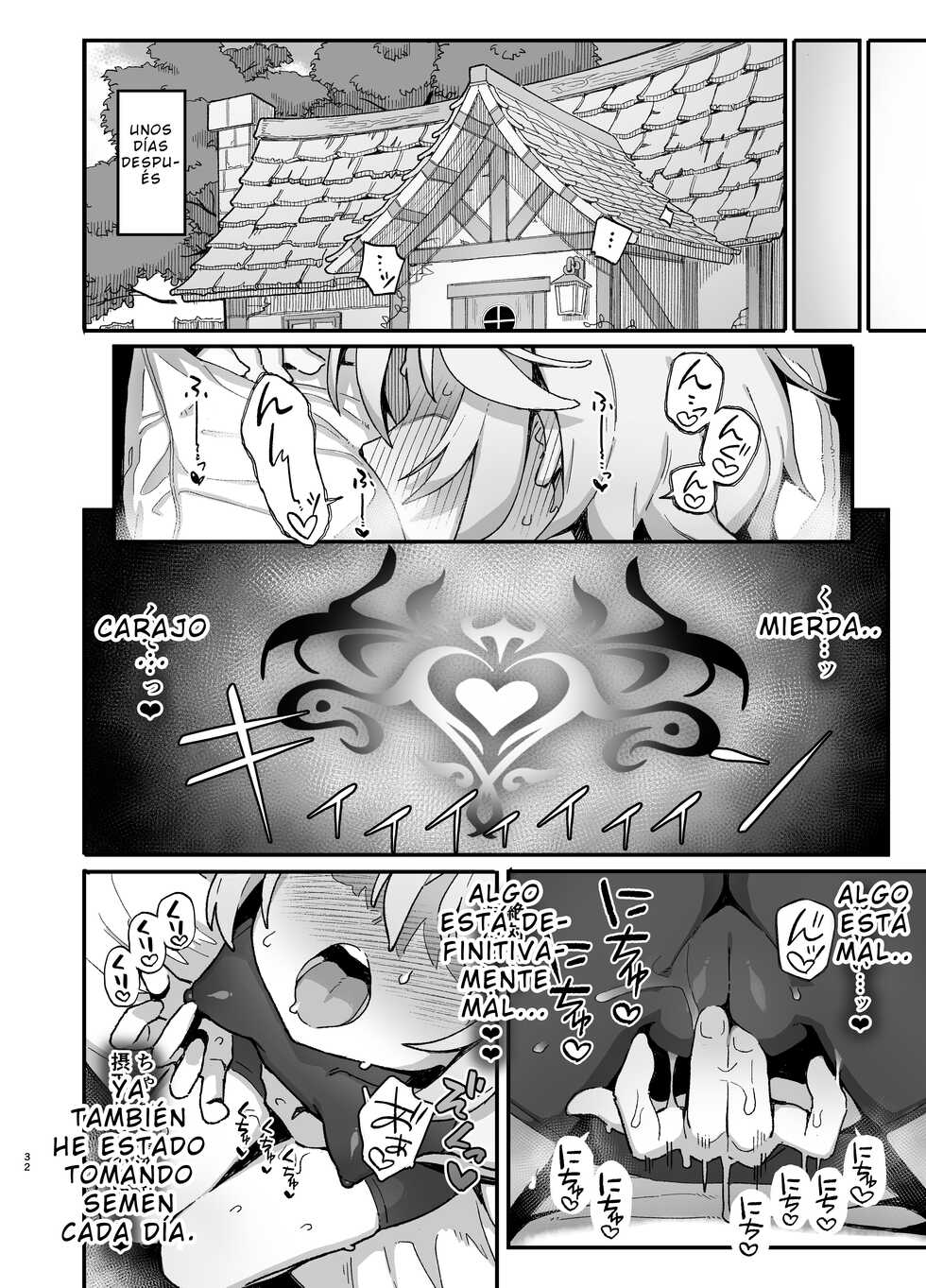 [Dagashiya (Wagashi)] Kakyuu Majutsushi, Inmon ni Somaru | Una Humilde Hechicera, Ensuciada Por La Perversidad. [Spanish] [Digital] - Page 31