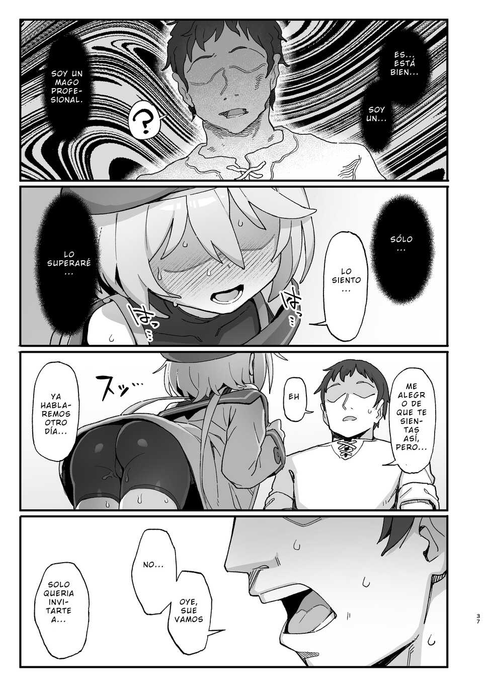[Dagashiya (Wagashi)] Kakyuu Majutsushi, Inmon ni Somaru | Una Humilde Hechicera, Ensuciada Por La Perversidad. [Spanish] [Digital] - Page 36