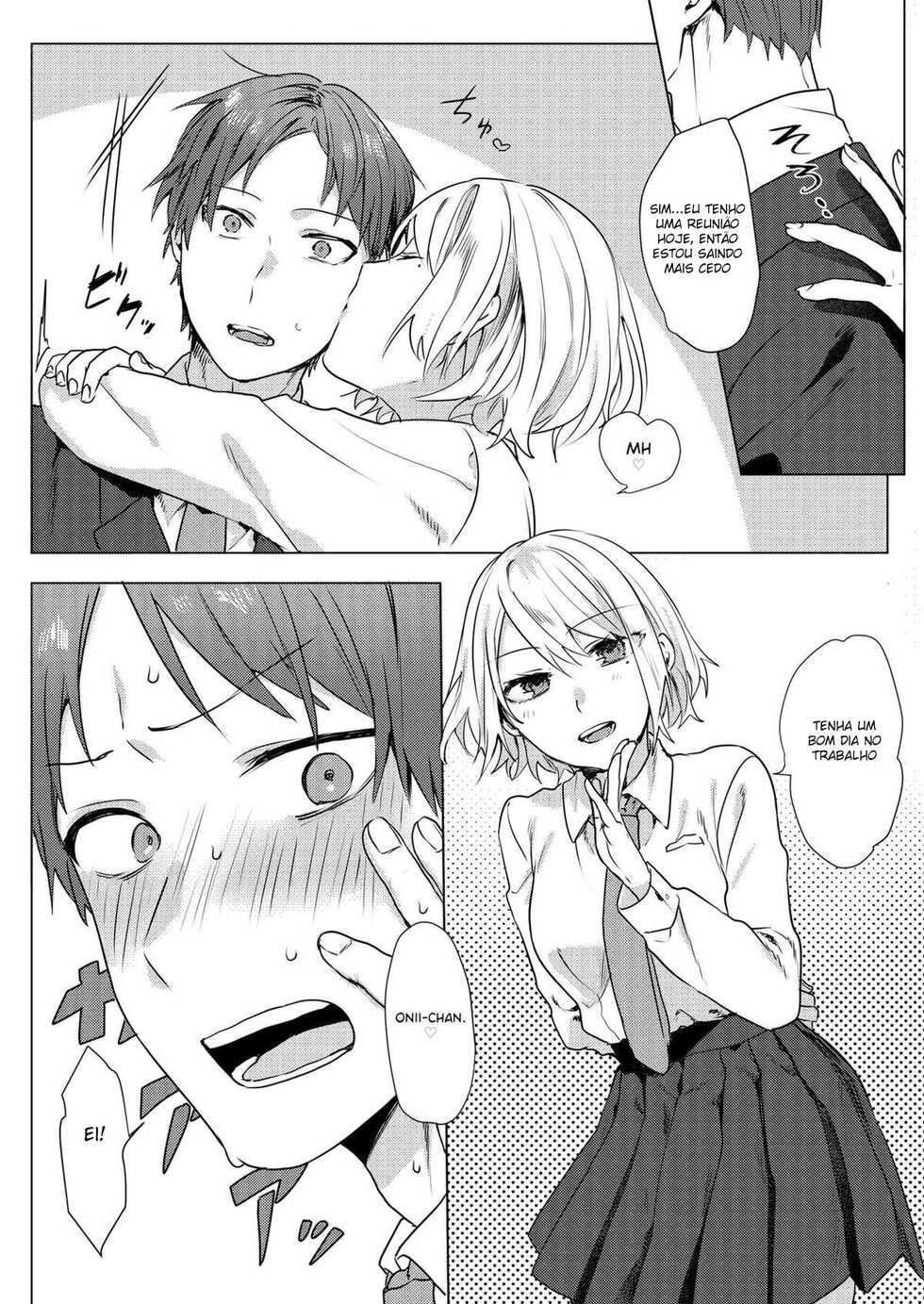 [Negiyashiki (Moegi)] Onii-chan Yuuwaku Keikaku | Um Plano Para Seduzir Meu Onii-chan [Portuguese-BR] [DiegoVPR] [Digital] - Page 5