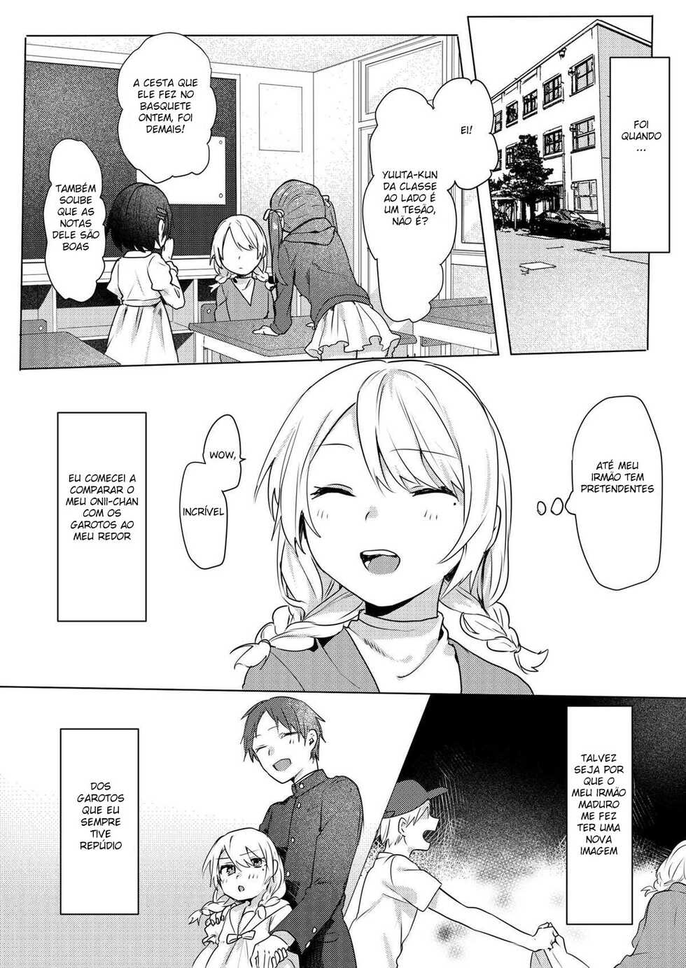 [Negiyashiki (Moegi)] Onii-chan Yuuwaku Keikaku | Um Plano Para Seduzir Meu Onii-chan [Portuguese-BR] [DiegoVPR] [Digital] - Page 13