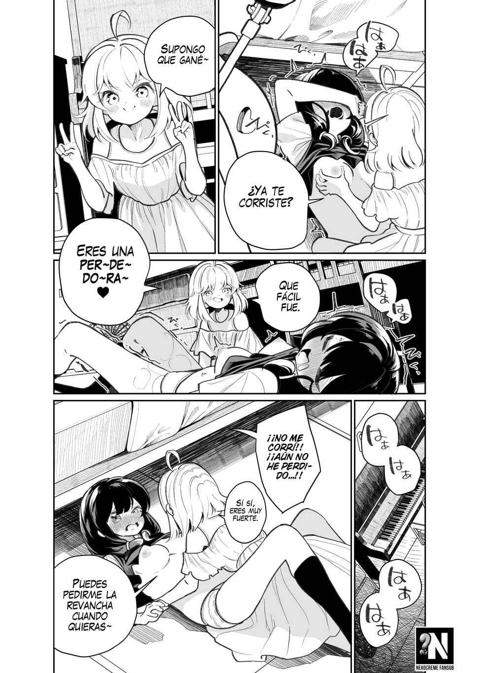 [House Saibai Mochi (Shiratama Moti)] Ano Mesugaki ni Kachitai - Quiero Ganar Contra esa Pequeña Perra [Spanish] [NekoCreme] [Digital] - Page 15