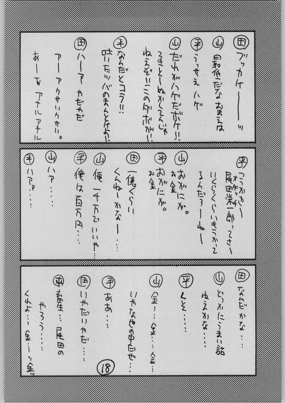 (C64) [GUY-YA (Yamada Shutaro, Hirano Kouta, Tanaka Ryoutaro)] GUY-YA 2003 SUMMER (One Piece) - Page 17