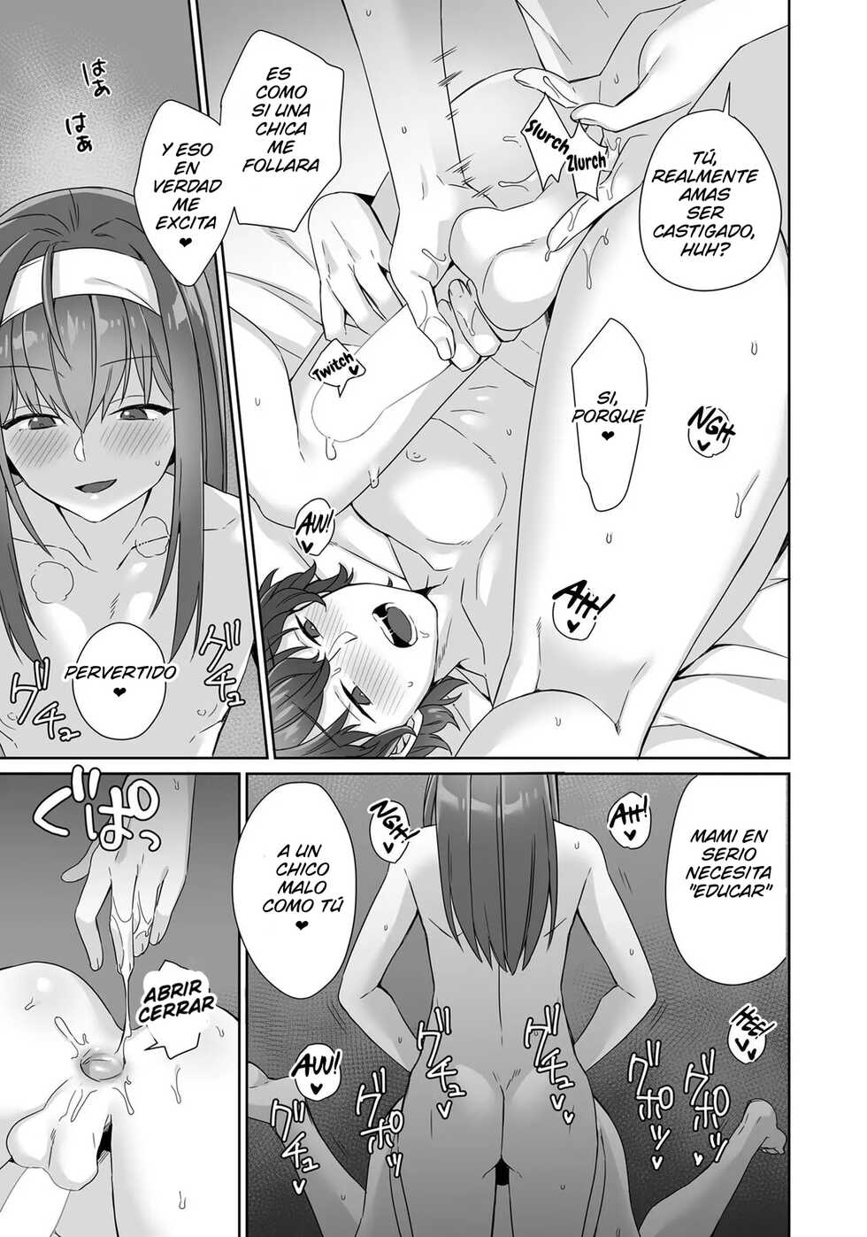 [miniru] Boku wa Mama de Otokonoko (Otokonoko Fuuzoku de Onnanoko Mitai ni Ikasarechau Anthology 3 motoshimei) [Spanish] [Robert Theon] [Digital] - Page 9