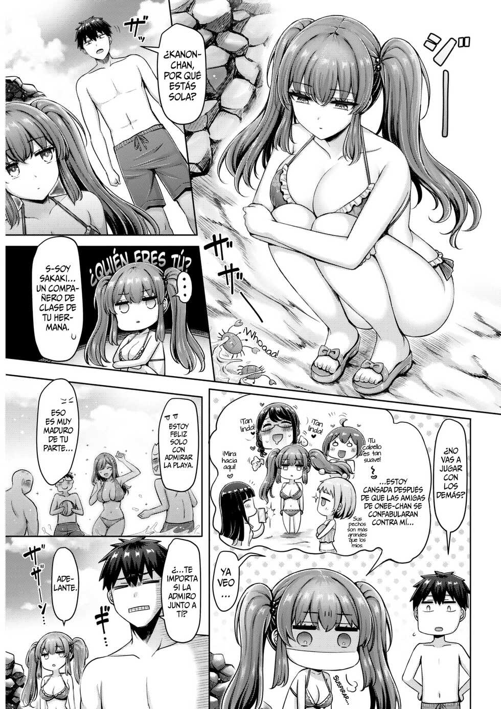 [Okumoto Yuuta] Nagisa no Cool Girl || La Chica Cool de la Playa (COMIC Kairakuten 2022-09) [Spanish] [SSR Translations] [Digital] - Page 3