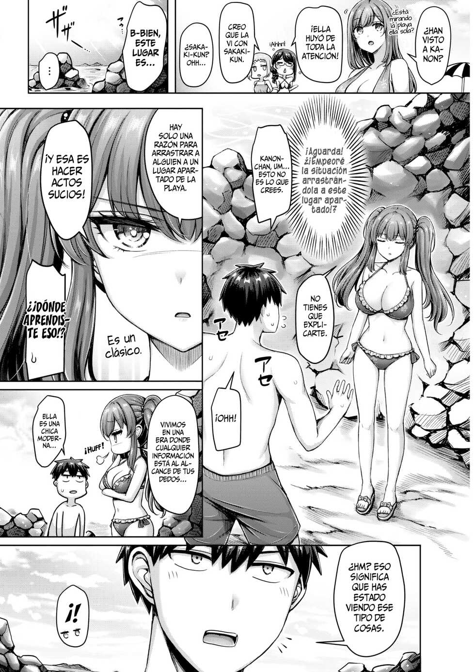 [Okumoto Yuuta] Nagisa no Cool Girl || La Chica Cool de la Playa (COMIC Kairakuten 2022-09) [Spanish] [SSR Translations] [Digital] - Page 6