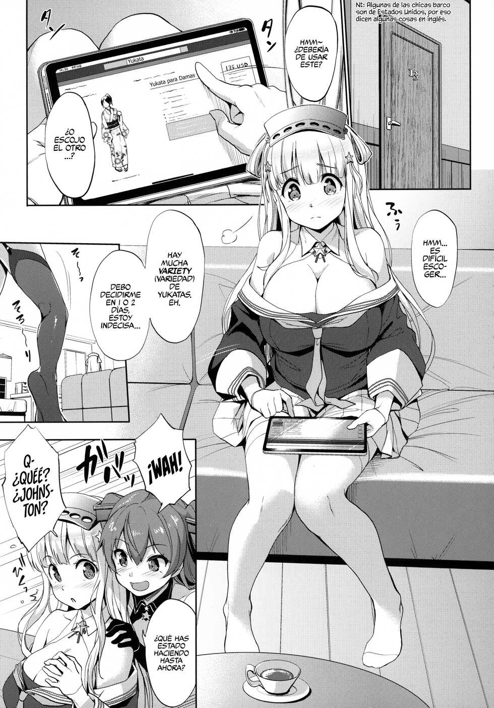 (C99) [Jouji Mujoh (Shinozuka George)] Fle★Pai USA (Kantai Collection -KanColle-) [Spanish] [Rakuen Translations] - Page 4