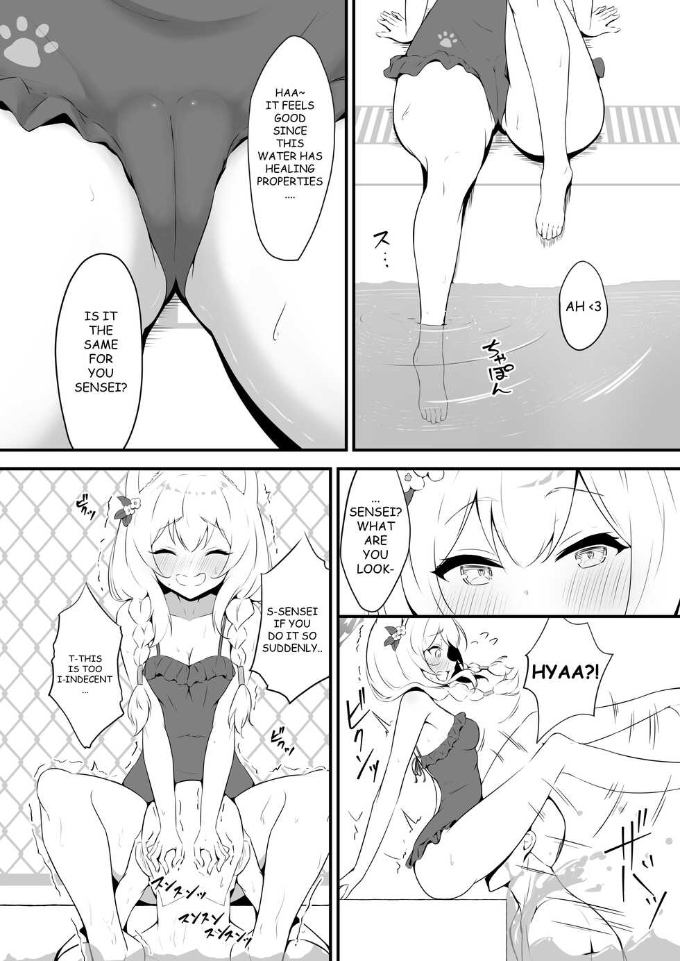 [fluid liquid (Nukui Ajishio)] Mari to Poolside de Amaetari Amayakashitari (Blue Archive) [English] [Angel Translations] [Digital] - Page 8