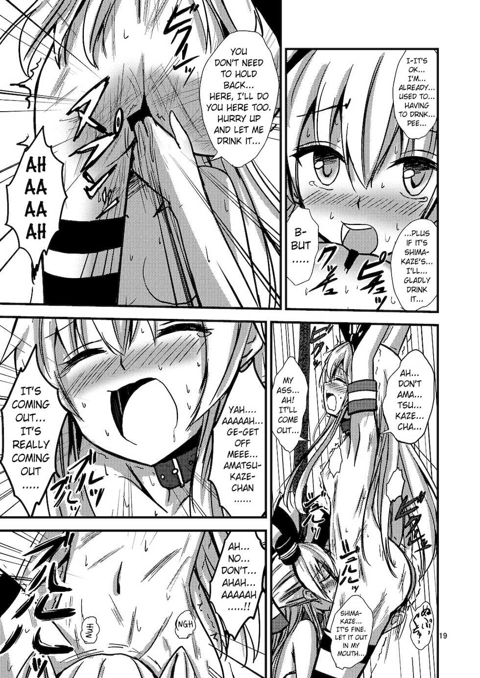 [Aiirosakura (Aikawa Ryou)] Kuubo Wo-Kyuu-chan no Shimakaze Yuri Dorei Choukyou~Senkan Re-Kyuu no Shucchou SM Choukyou Hen~|Standard Carrier Wo-Class Shimakaze's Yuri Slave Training ~Battleship Re-class Official SM Training~ (KanColle) [English] [Pangean] - Page 20